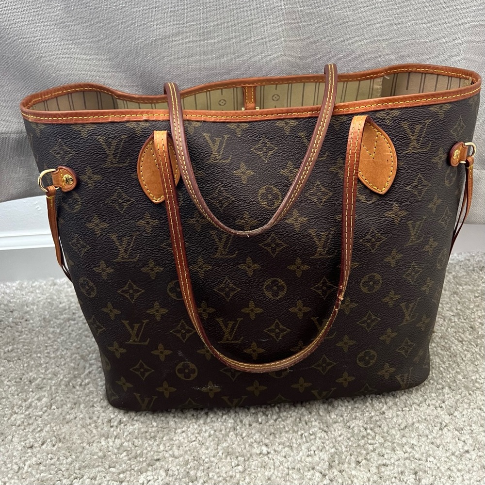 Auth Louis Vuitton Neverfull Tote